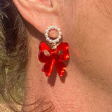 Pearl Bow Earrings