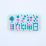 Crystal Confetti Lemon-Lime Mahjong Tiles
