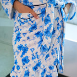 Legacy Lounge Robe Blue Blossom