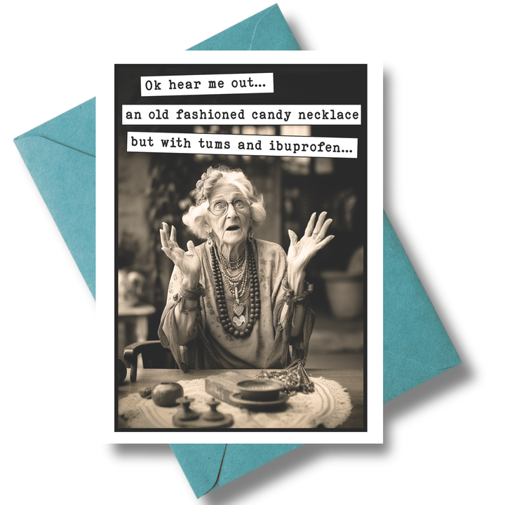 Tums & Ibuprofen Get Well Card