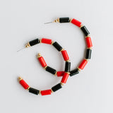 Cara Red/Black Earrings