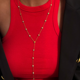 Layered Y Diamond Necklace (Water Resistant)