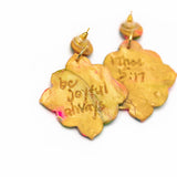 Pink, Turquoise & Green Confetti Dangle Earrings