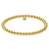 Bara Boheme elegant 14K gold filled beaded bracelet with 4mm beads.