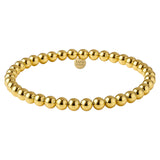 Bara Boheme elegant 14K gold filled beaded bracelet with 5mm beads.