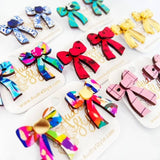 Colorful Bow Abstract Earring