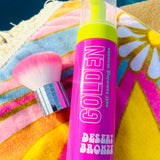 Desert Bronze Self-Tanning Mousse bottle with vegan, streak-free, orange-free formula for natural glow 7 oz