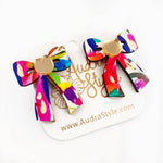 Colorful Bow Stud