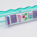 Crystal Confetti Purple Mahjong Tiles