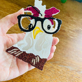 Chicken With Glasses Car Freshie