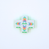 Crystal Confetti Lemon-Lime Mahjong Tiles