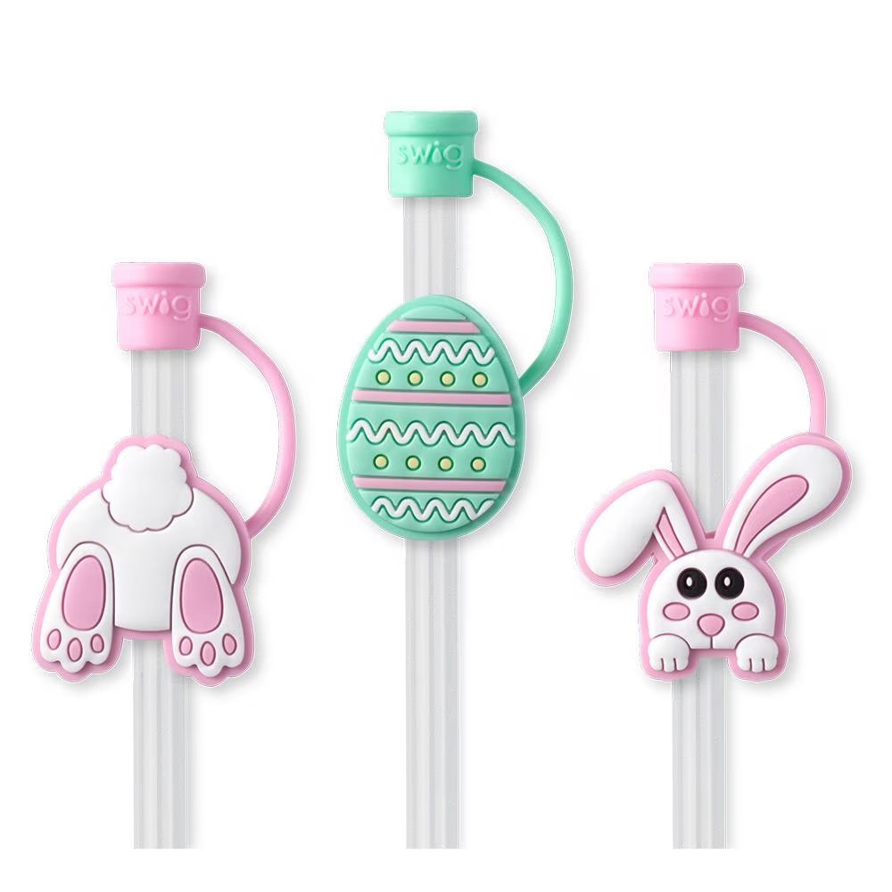 Swig Bunny Trail Straw Topper Set