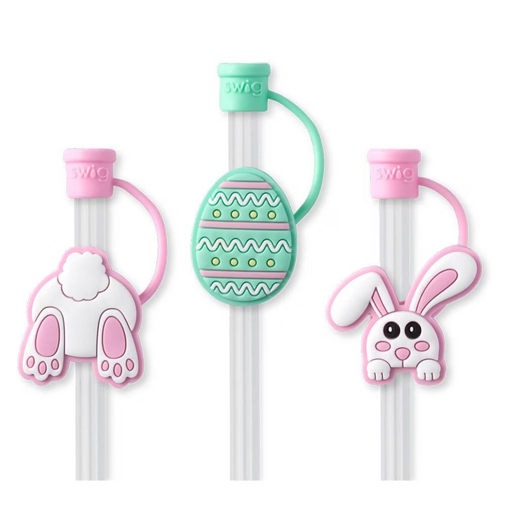Swig Bunny Trail Straw Topper Set