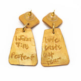 Gold & Black Double Dangles