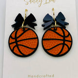 Basketball Game Day Bow Earrings