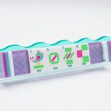 Crystal Confetti Purple Mahjong Tiles