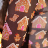 Keigan Chocolate Gingerbread Mesh Top