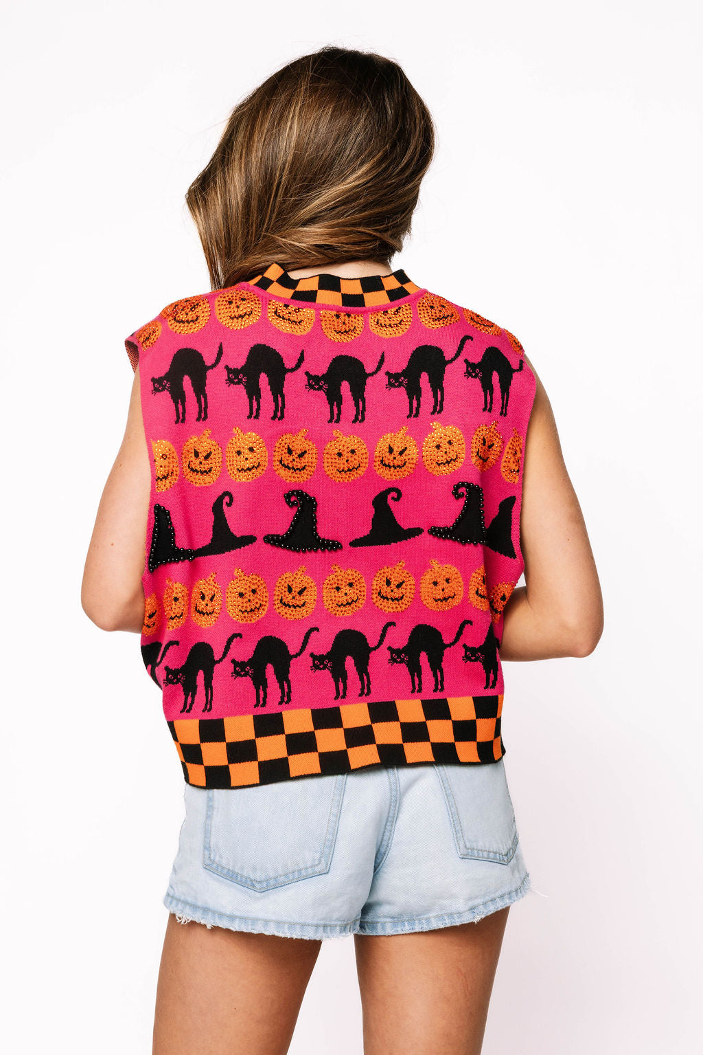 Queen Of Sparkles Halloween Sweater Tank