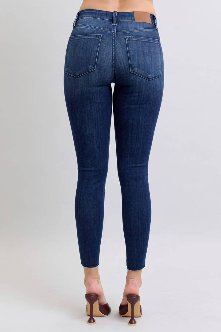 Judy Blue Skinny Raw Hem Jeans
