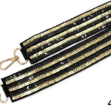 Game Day Bag Strap - Black/Gold