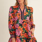 Wildflower Pop Tiered Dress