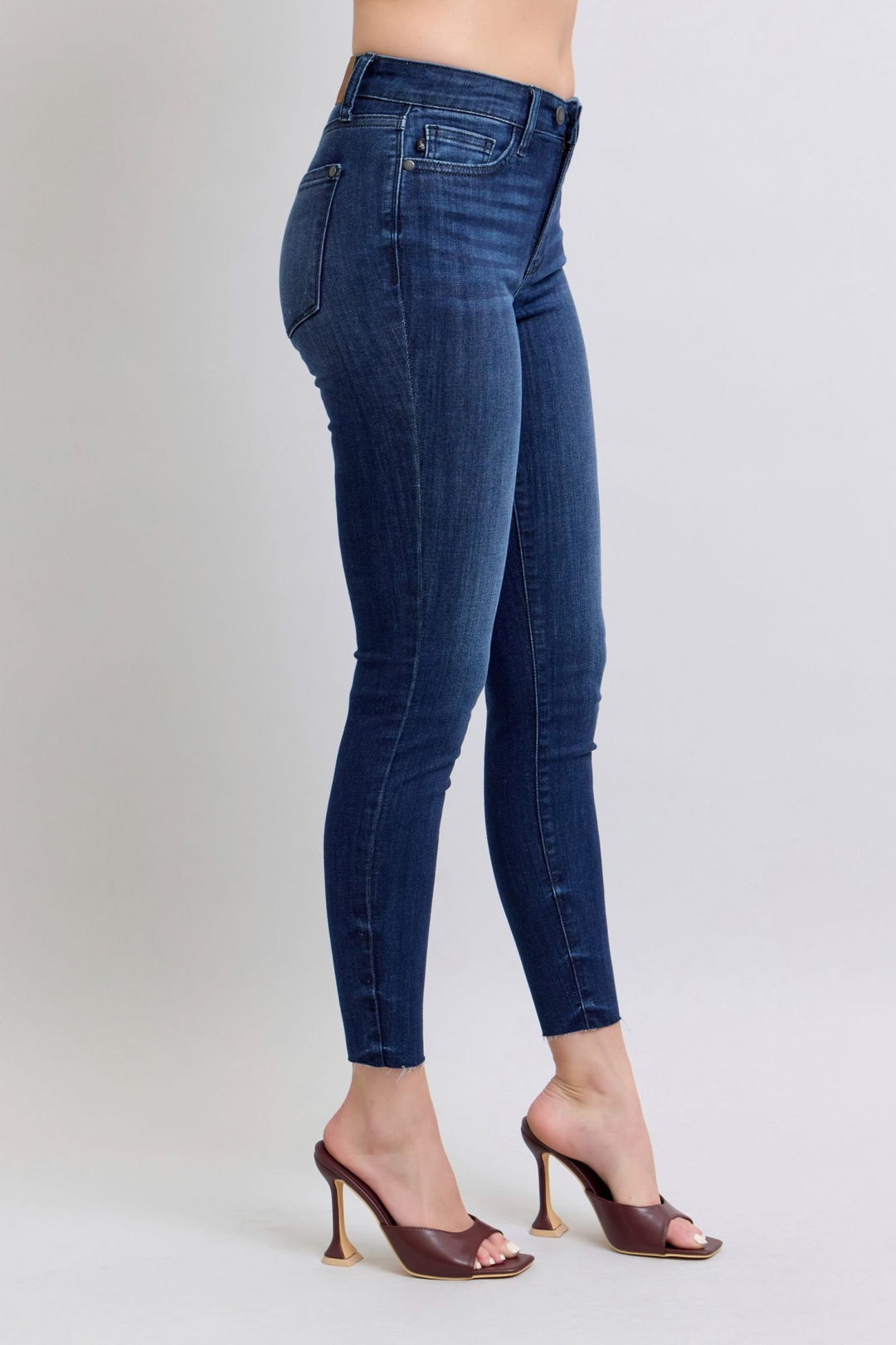 Judy Blue Skinny Raw Hem Jeans