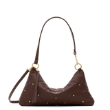 Hammitt Kyle Med Quilted Espresso/Brushed Gold Handbag