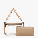 Holographic Jessica Vegan Clear Crossbody