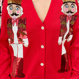 Red Nutcracker Cardigan