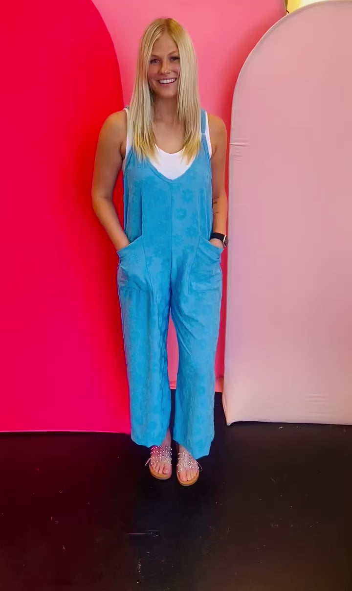 Blue Daisy Karli Overalls