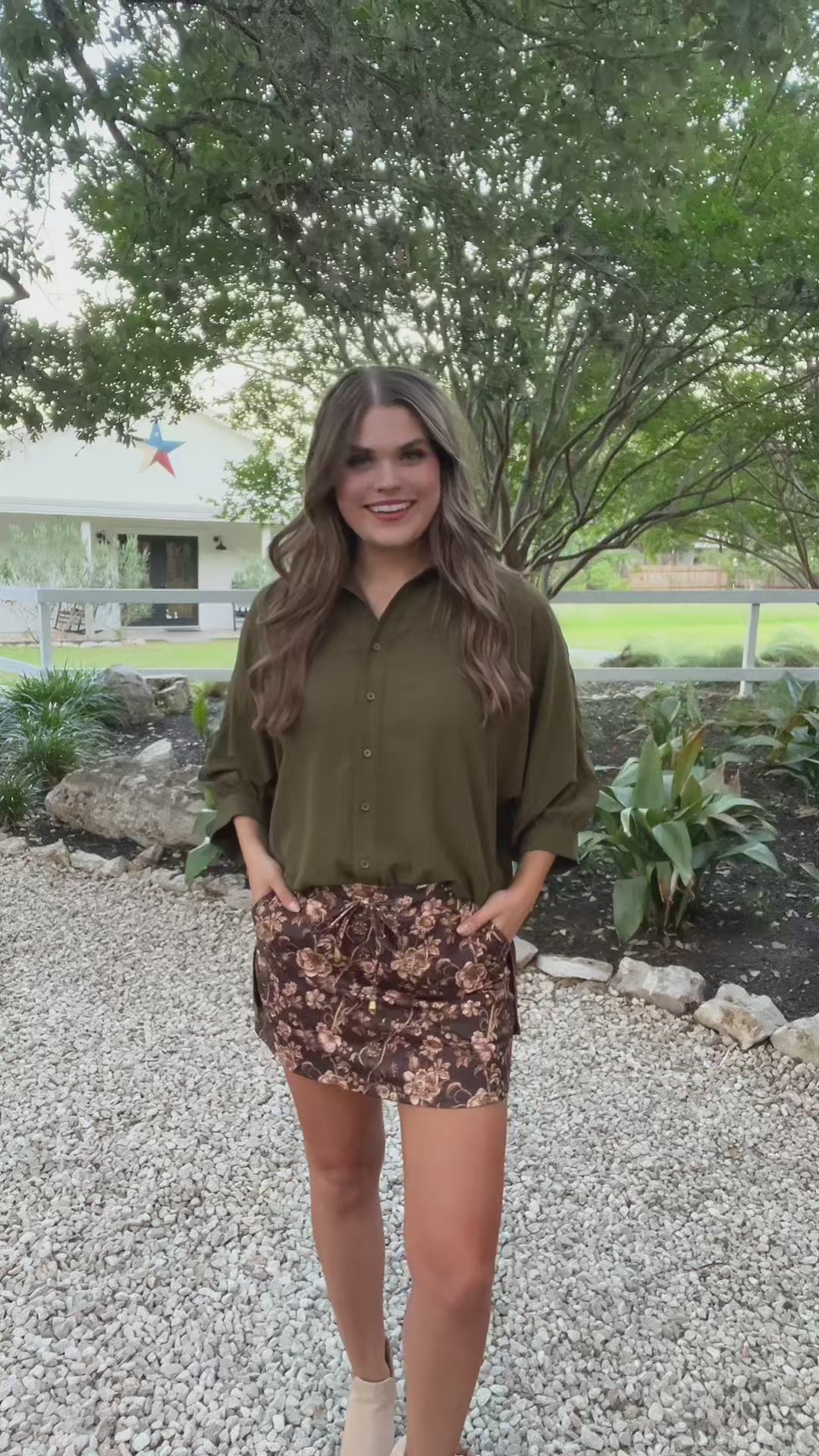 Autumn Bloom Skort