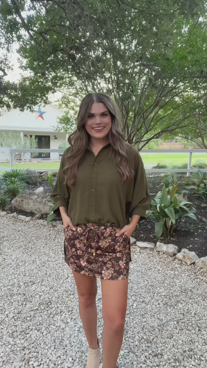 Autumn Bloom Skort