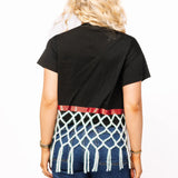 Queen Of Sparkles Black Basketball Net Tee