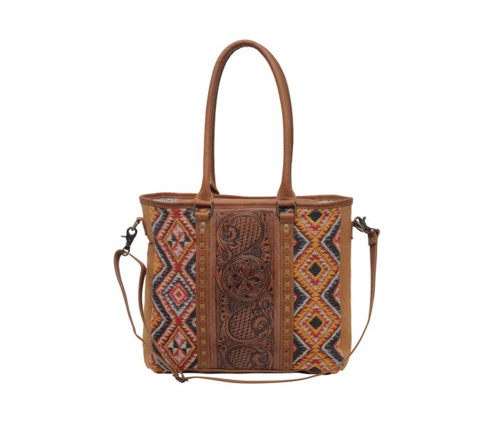 Myra Scarlett Hand-Tooled Bag
