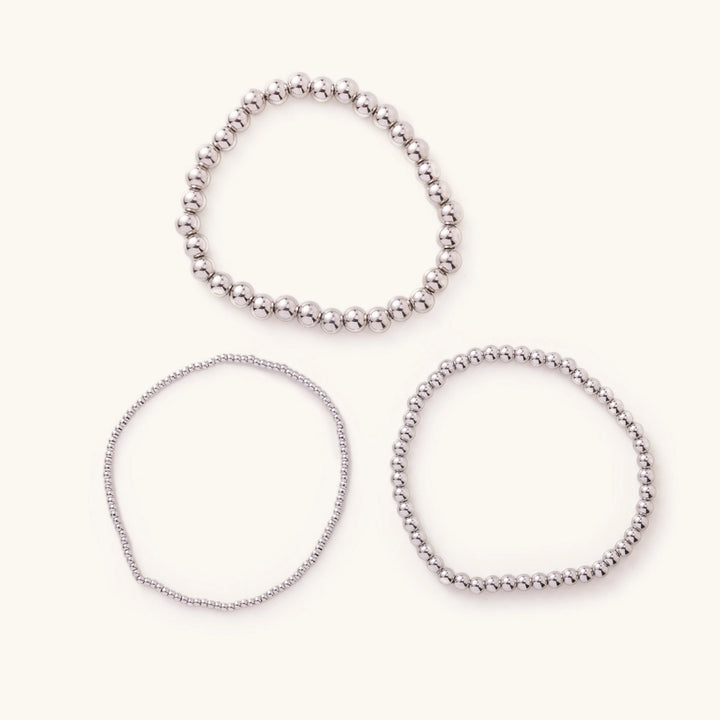 Waterproof Silver Ball Bracelet