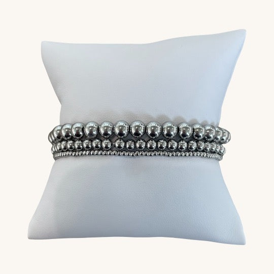 Waterproof Silver Ball Bracelet