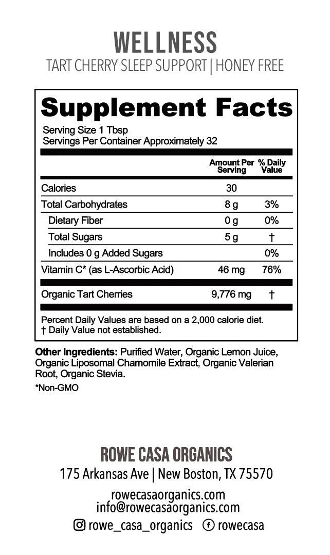 Rowe Casa Tart Cherry Sleep Support 16 oz