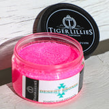 Desert Bronze Foaming Sugar Exfoliator jar with Hot Southern Mess scent for smooth glowing skin