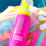 Travel Size Desert Bronze Self-Tanning Mousse 7oz bottle for natural, streak-free tan on the go