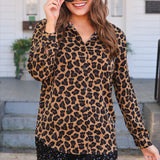 Nina Leopard Button Up Tunic