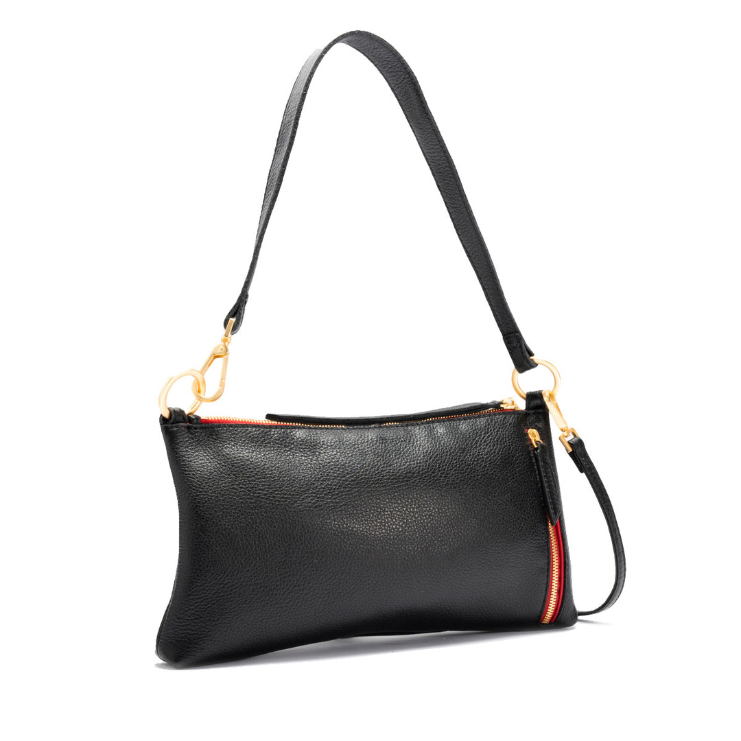 Hammitt Kyle Small Black With Red Zipper Crossbody