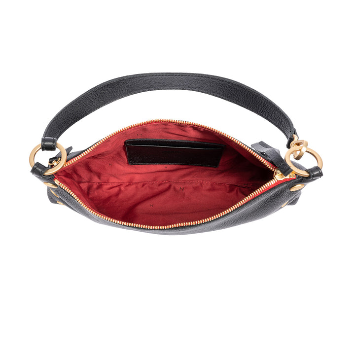 Hammitt Kyle Small Black With Red Zipper Crossbody