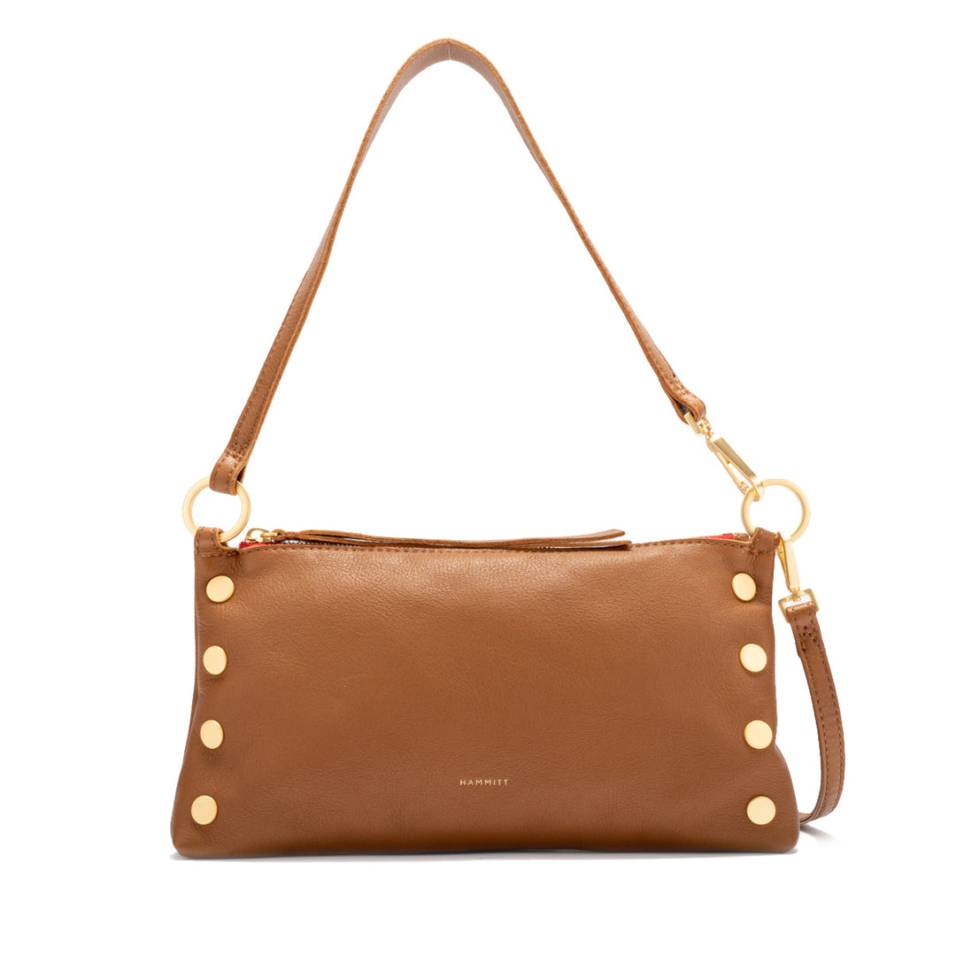 Hammitt Kyle Small Mahogany With Red Zipper Crossbody