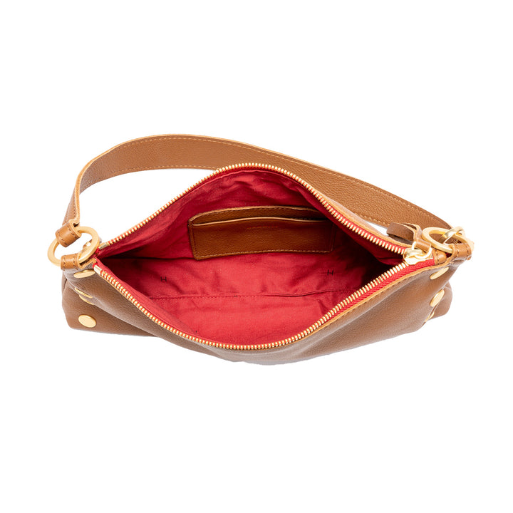 Hammitt Kyle Small Mahogany With Red Zipper Crossbody