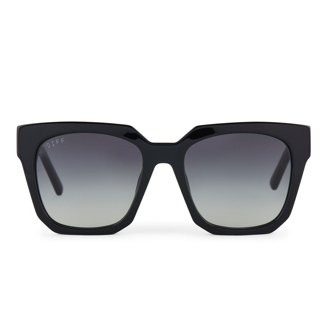 DIFF Ariana Black + Grey Gradient Sunglasses