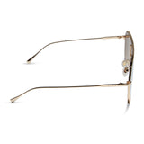 DIFF Dash Shield Gold + Taupe Flash Sunglasses