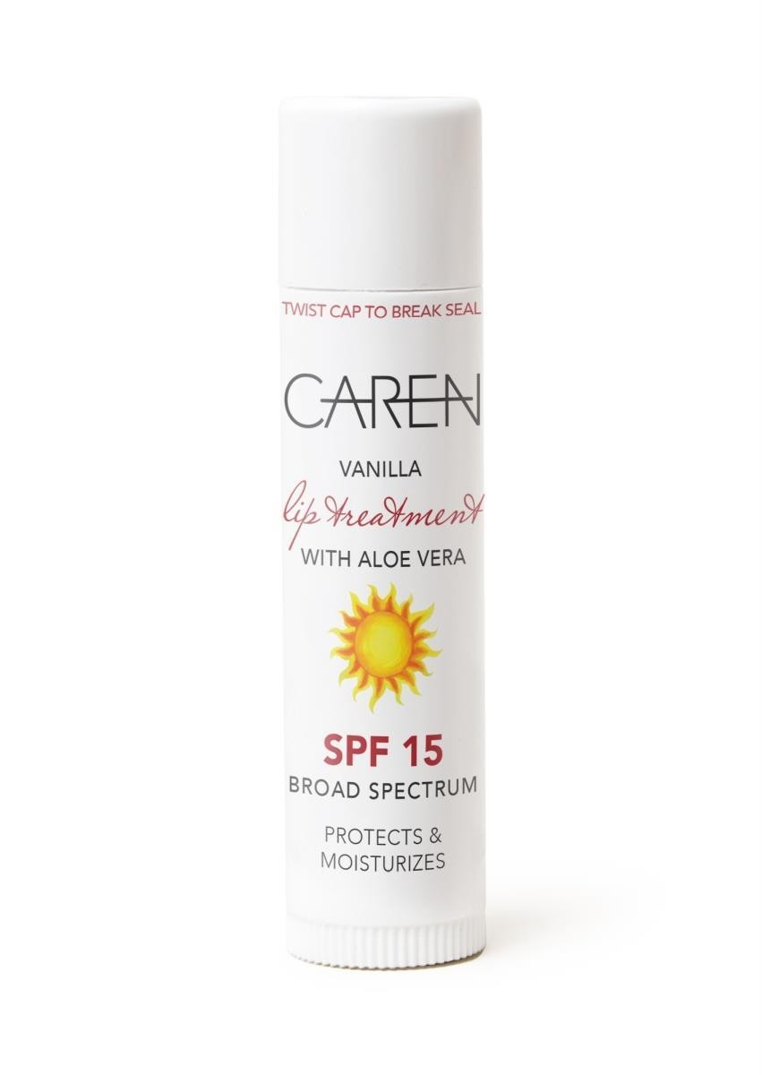 A sleek tube of Caren Lip Treatment. 