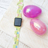 Bunny Egg Hunt Printed Silicone Smart Watch Band