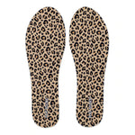 Leopard print FLAT SOCKS with soft micro-pile fabric, non-slip backing, and moisture-wicking comfort.