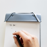 The King’s Pad handmade leather desk notepad with 225-sheet refill, elegant design, and premium craftsmanship for office or home use.